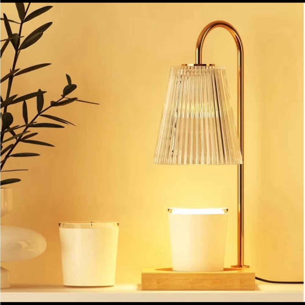 Amazon Essentials Gold and Cream Candle Holder